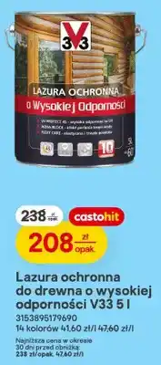 Castorama Lazura ochronna do drewna o wysokiej odporności V33 oferta