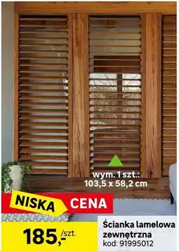 Leroy Merlin Ścianka lamelowa zewnętrzna wym. 103,5x58,2cm kod: 91995012 oferta