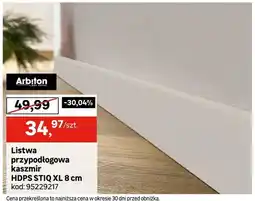 Leroy Merlin Listwa przypodłogowa kaszmir HDPS STIQ XL 8cm oferta