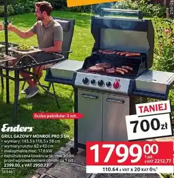 Selgros Grill gazowy Monroe Pro 3 SIK oferta