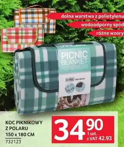 Selgros Koc piknikowy z polaru 150 x 180 cm oferta