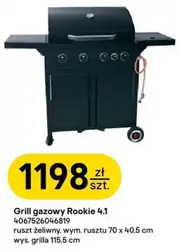 Castorama Grill gazowy Rookie 4.1 4067526046819 oferta