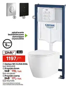 Leroy Merlin Zestaw WC CLOVA OVAL oferta