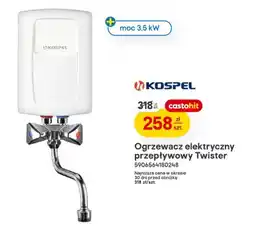 Castorama Ogrzewacz elektryczny przepływowy Twister 5906564180248 oferta