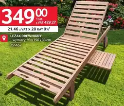 Selgros Leżak drewniany oferta