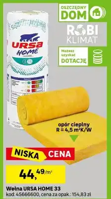 Leroy Merlin Wełna URSA HOME 33 oferta