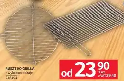 Selgros Ruszt do grilla wybrane rodzaje oferta