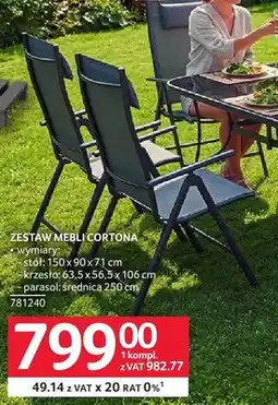 Selgros Zestaw mebli Cortona oferta