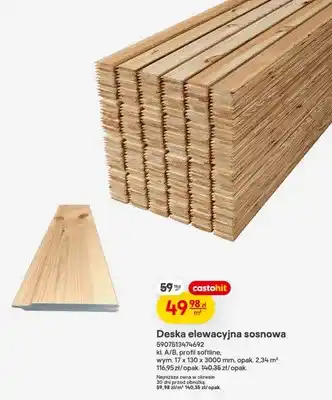 Castorama Deska elewacyjna sosnowa oferta
