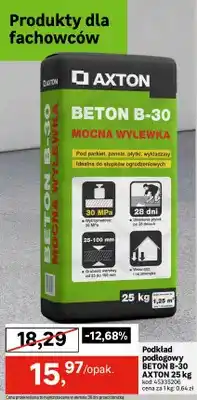 Leroy Merlin Beton B-30 mocna wylewka AXTON oferta
