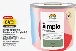 Castorama Farba kolorowa beckers it’s simple oferta