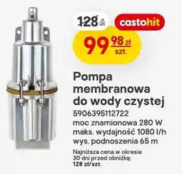 Castorama Pompa membranowa do wody czystej oferta