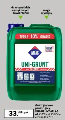 Leroy Merlin Grunt głęboko penetrujący UNI-GRUNT ATLAS 4l+10% oferta