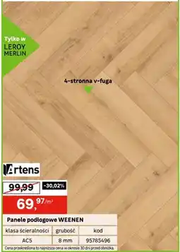 Leroy Merlin Panele podłogowe WEENEN oferta