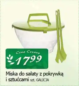 Cezar Delikatesy Miska do sałaty z pokrywką i sztućcami galicja oferta