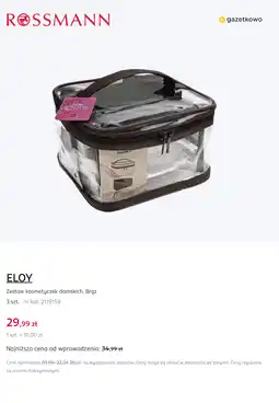 Rossmann Zestaw kosmetyczek damskich, Brąz ELOY oferta