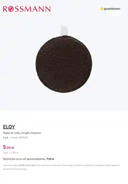 Rossmann Myjka do ciała, okrągła, Brązowa ELOY oferta