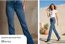 Sinsay Spodnie jeansowe flare oferta