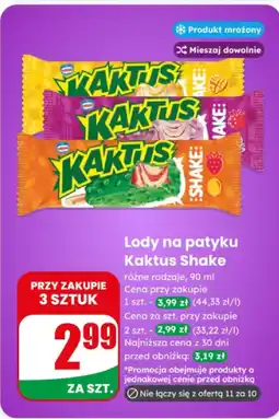 Dino Lody na patyku Kaktus Shake oferta