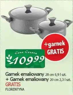 Cezar Delikatesy Garnek emaliowany 28 cm 6,9 l florentyna oferta