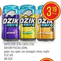 Pokusa Dzik Napój zero cukru zero kofeiny oferta