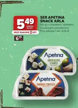 Stokrotka Ser Apetina Snack z suszonymi pomidorami Arla oferta
