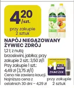 Stokrotka Napój niegazowany Żywiec Zdrój z nutą brzoskwini oferta