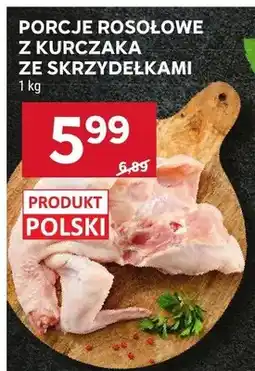 Stokrotka Porcje rosołowe z kurczaka ze skrzydełkami polskie oferta