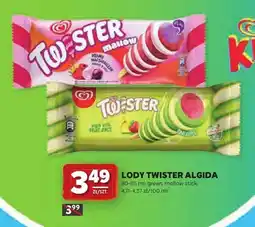 Stokrotka Lody Twister Algida mellow stick oferta