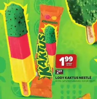 Lody Kaktus Nestlé cytryna truskawka