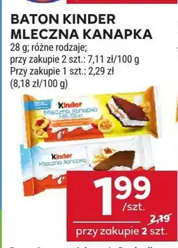 Stokrotka Baton Kinder Mleczna Kanapka Kinder oferta