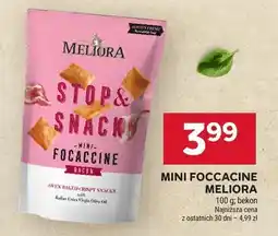 Stokrotka Mini foccacine bekon Meliora Stop&Snack oferta