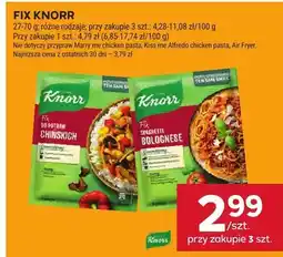 Stokrotka Fix Knorr spaghetti bolognese oferta