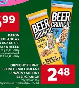 Stokrotka Orzechy ziemne słonecznik łuskany prażony solony Beer Crunch oferta