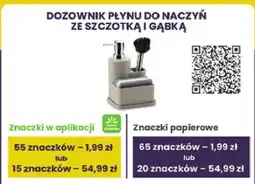 Stokrotka Dozownik płynu do naczyń ze szczotką i gąbką WD Lifestyle oferta