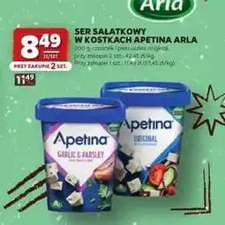Stokrotka Ser sałatkowy w kostkach Apetina original Arla oferta