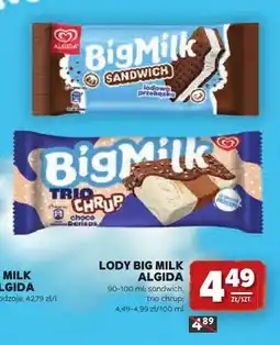 Stokrotka Lody Big Milk Trio Chrup Algida oferta