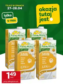 Stokrotka Mleko UHT FarmMilk 1,5% oferta