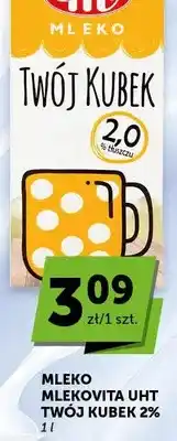 ABC Mleko UHT Mlekovita Twój Kubek 2% oferta