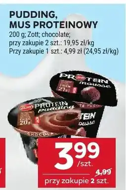 Stokrotka Pudding proteinowy Zott chocolate oferta