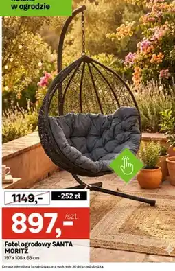 Leroy Merlin Fotel ogrodowy Santa Moritz 197x108x65cm oferta