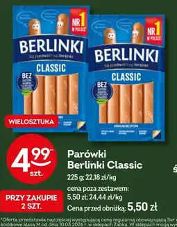 Żabka Parówki Berlinki oferta