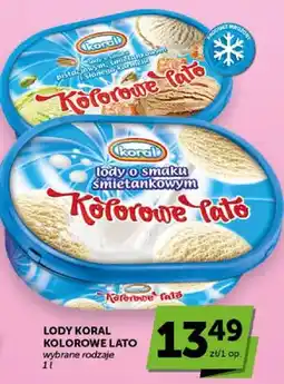 ABC Lody koral kolorowe lato oferta
