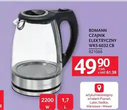 Selgros Czajnik elektryczny Bomann oferta