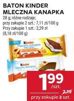 Stokrotka Baton Kinder Mleczna Kanapka oferta