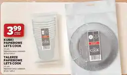 Stokrotka KUBKI PAPIEROWE / TALERZE PAPIEROWE LET'S COOK oferta