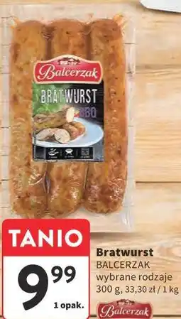 Intermarche Bratwurst Balcerzak wybrane rodzaje oferta