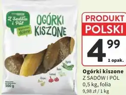 Intermarche Ogórki kiszone Z SADÓW I PÓL 0,5 kg, folia oferta
