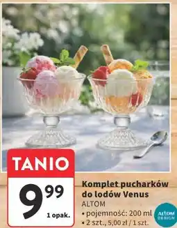 Intermarche Komplet pucharków do lodów Venus ALTOM oferta