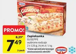 Intermarche Zapiekanka GUSEPPE wybrane rodzaje oferta